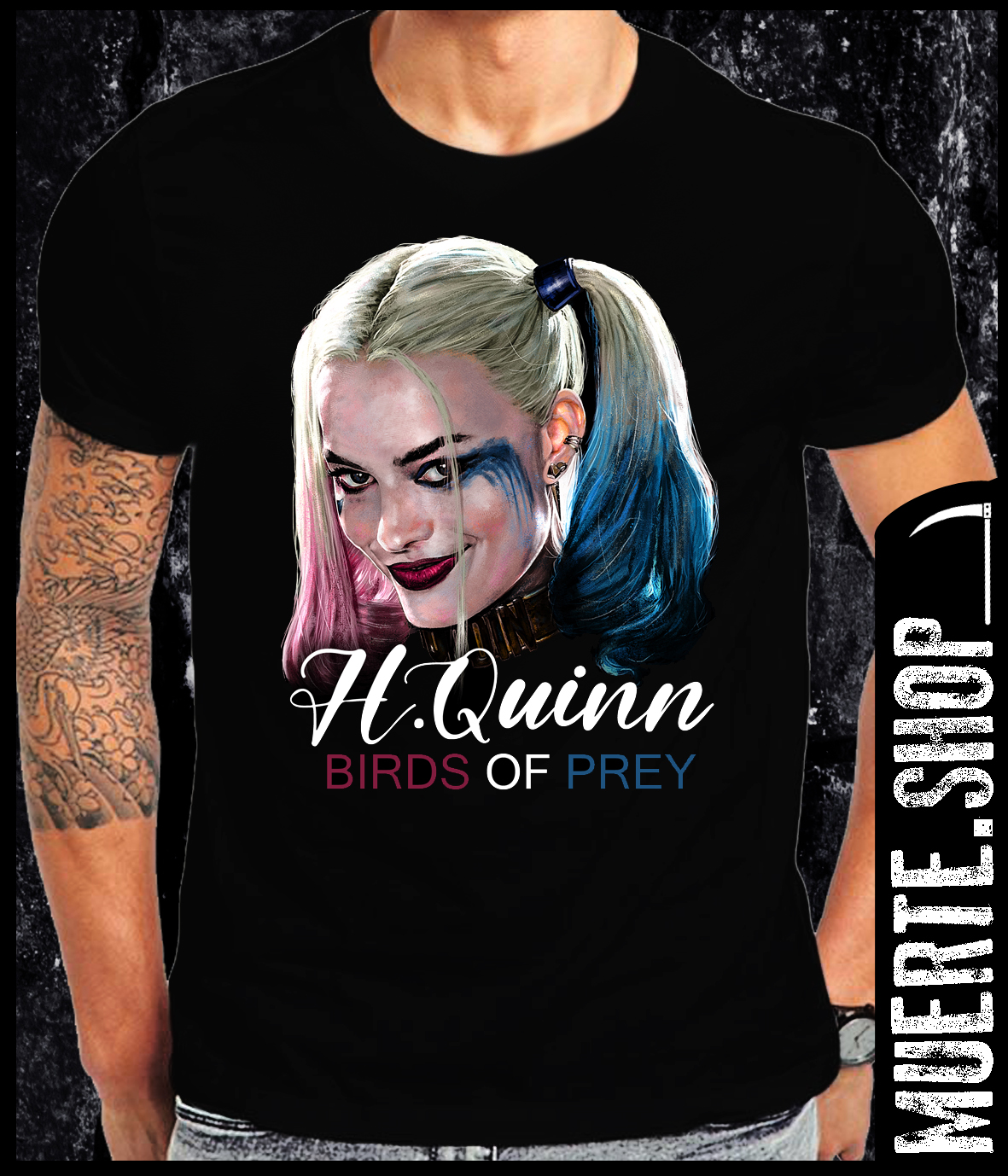 Черна тениска HARLEY QUINN BIRDS OF PREY Черна тениска HARLEY QUINN BIRDS OF PREY